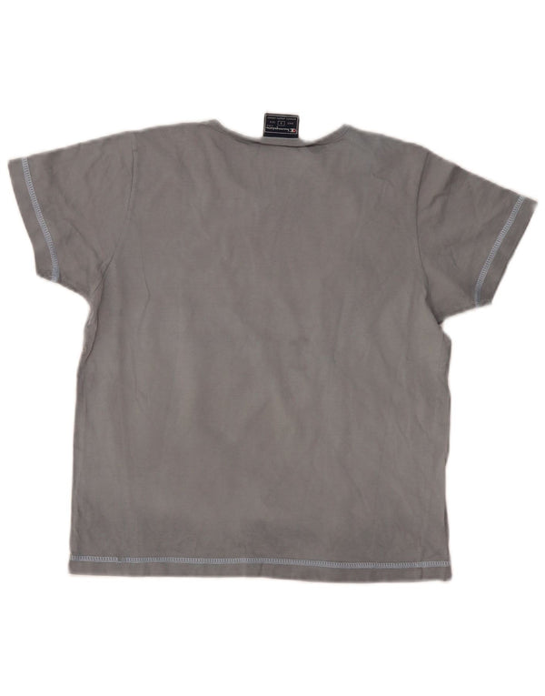 CHAMPION Camiseta gráfica para mujer Top UK 10 Small Azul marino Algodón