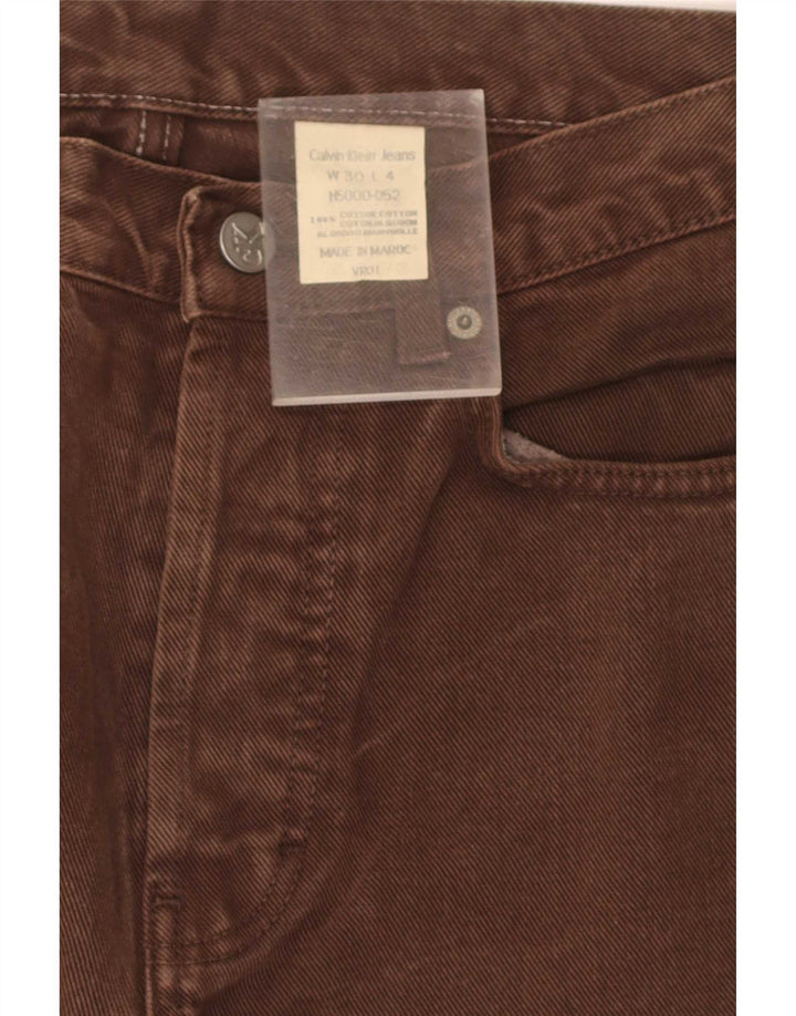 Calvin Klein Jeans rectos para hombre W30 L31 Algodón marrón