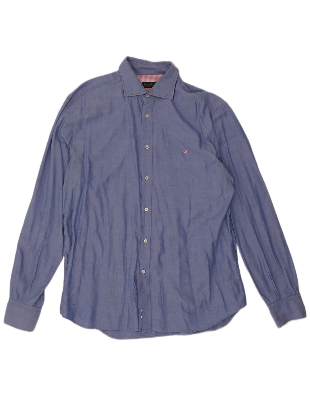 Camisa Brooksfield para hombre talla 43 grande con manchas azules