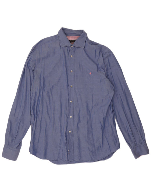 Camisa Brooksfield para hombre talla 43 grande con manchas azules