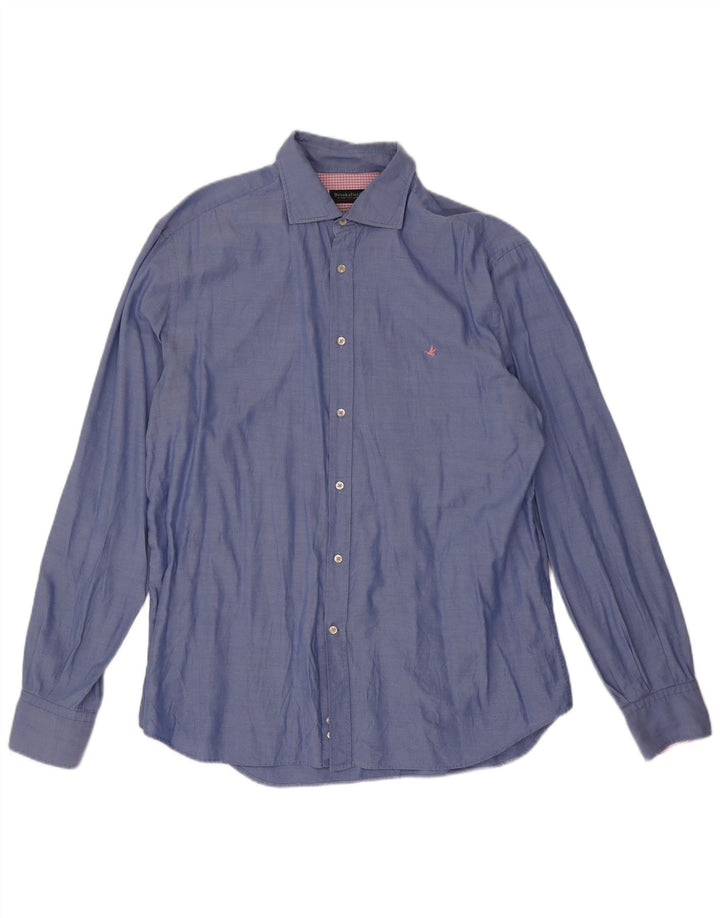 Camisa Brooksfield para hombre talla 43 grande con manchas azules