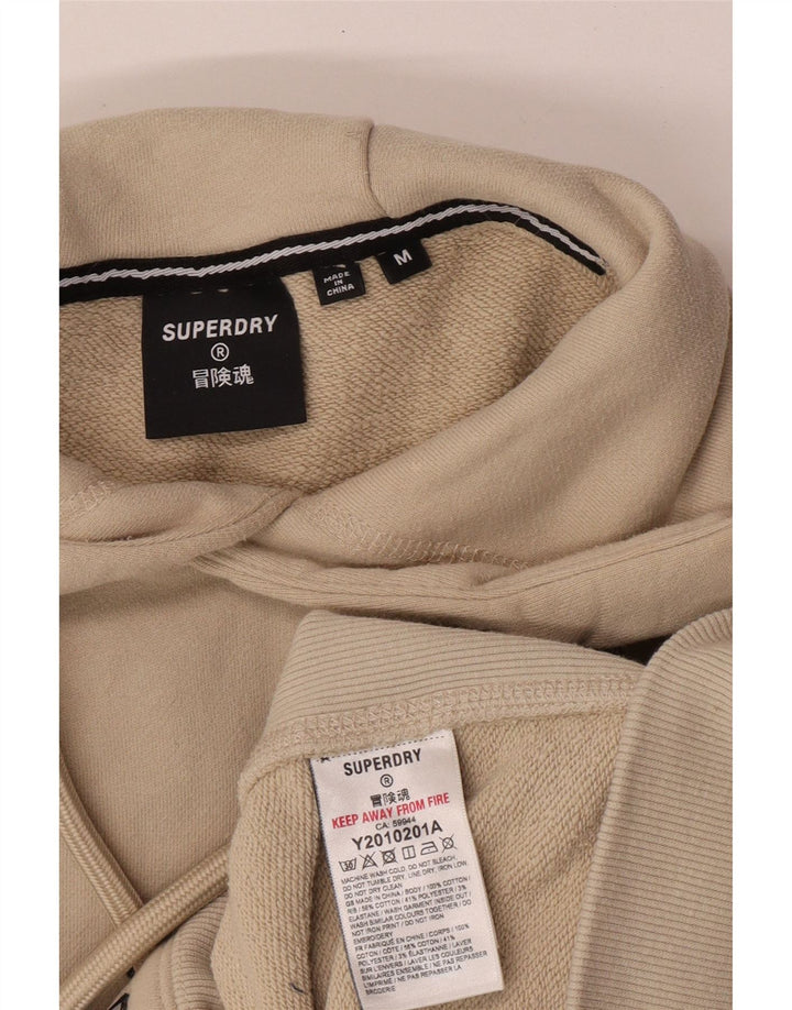 Superdry Hombre Sudadera Con Capucha Jersey De Algodón Beige Medio