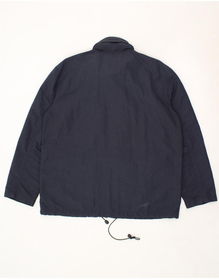 RIFLE Mens Hooded Utility Jacket UK 38 Medium Navy Blue Polyamide Vintage Rifle and Second-Hand Rifle from Messina Hembry 