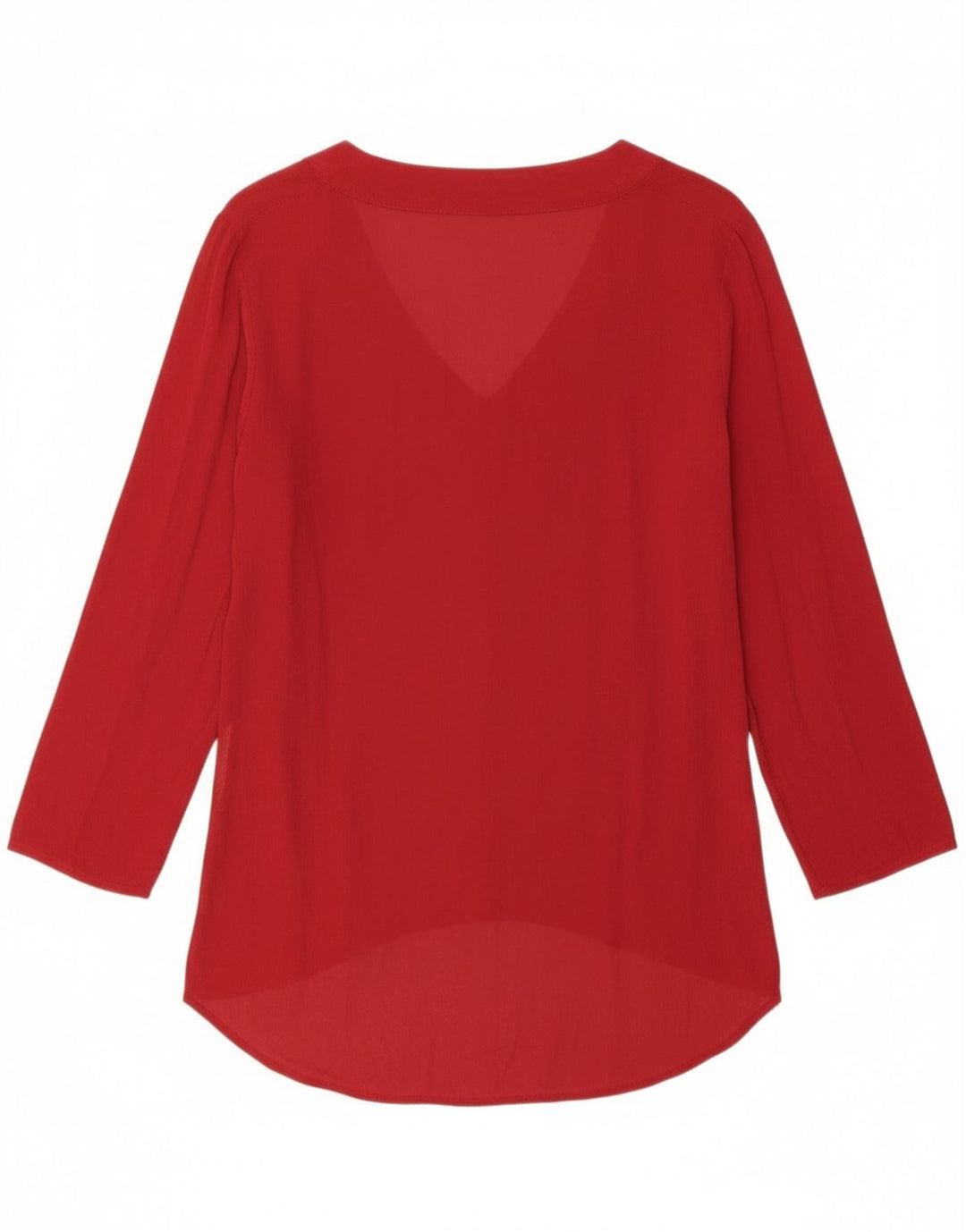 Zara Top Túnica De Manga Larga Para Mujer UK 44 Medium Rojo