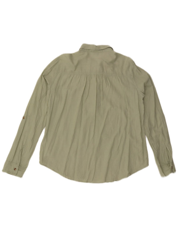 Camisa tipo pulóver Hollister para mujer Reino Unido 44 Algodón verde medio