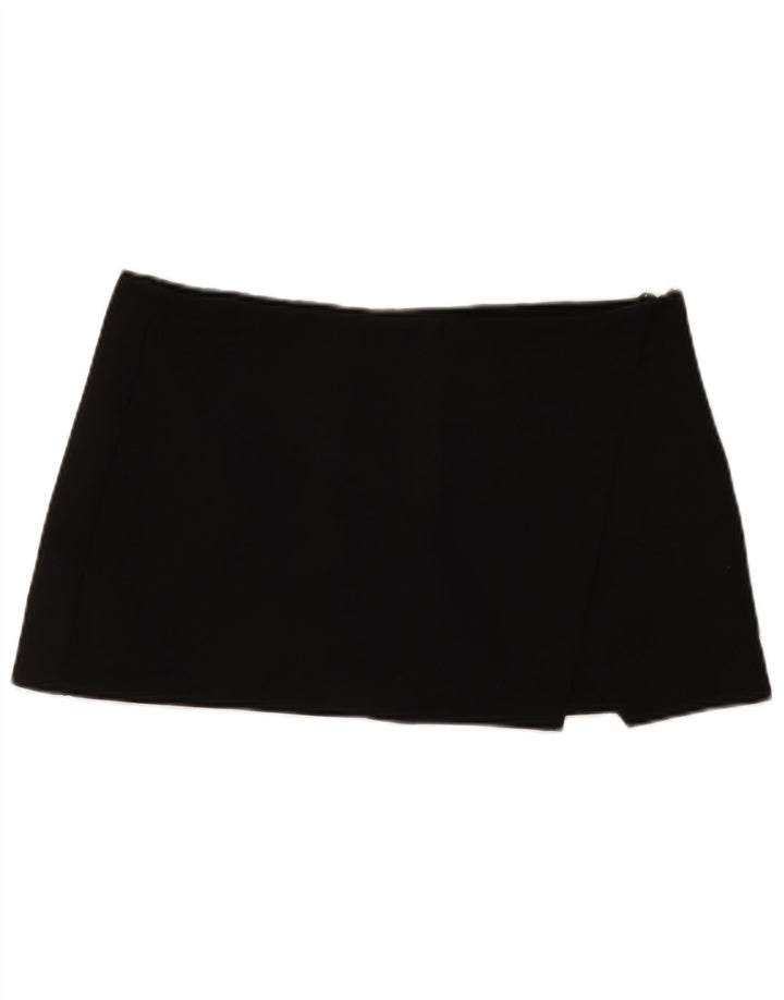 Zara Mujer Falda Pantalón ES 40 XL Poliéster Negro