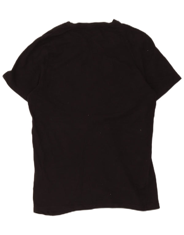 Jack & Jones Hombre New York Graphic Camiseta Top Algodón Negro Mediano