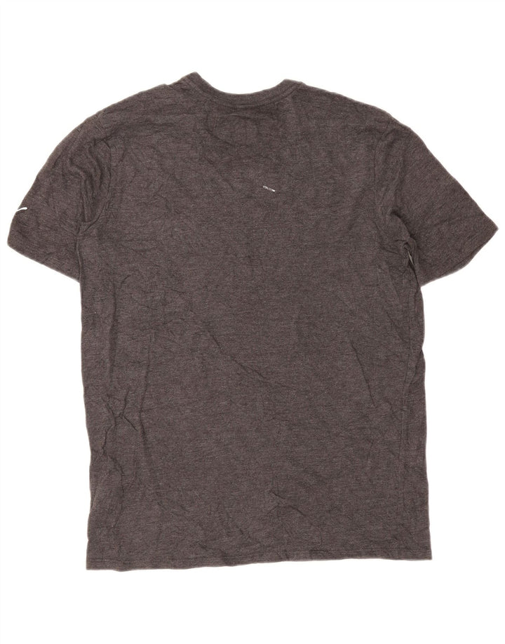 Puma - Camiseta gráfica para hombre, talla pequeña, algodón gris