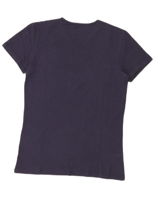 Fila Camiseta para mujer Top UK 40 Large Azul marino Colorblock Algodón