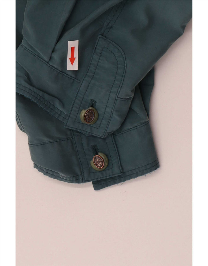 Chaqueta utilitaria vintage para hombre Poliéster verde medio