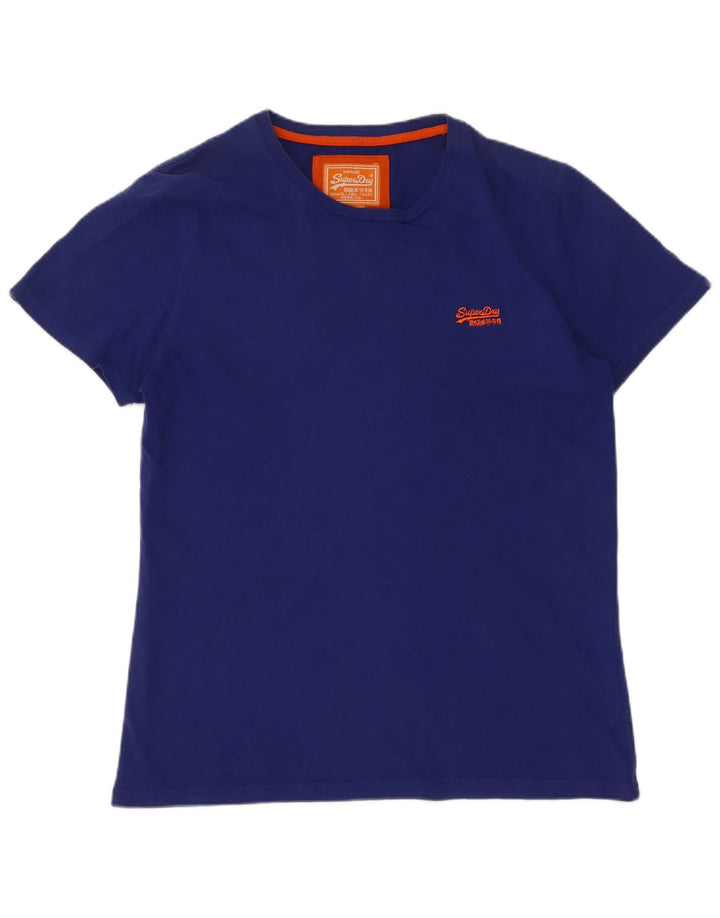 Superdry Camiseta para hombre Top Large de algodón azul