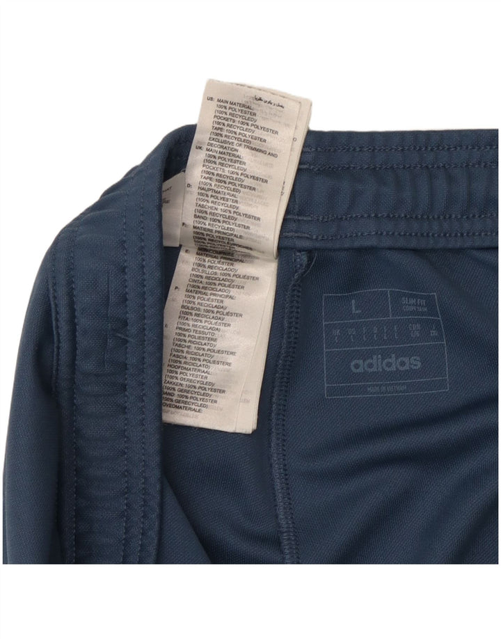 Adidas Pantalones De Chándal Slim Fit Para Hombre Poliéster Azul Grande