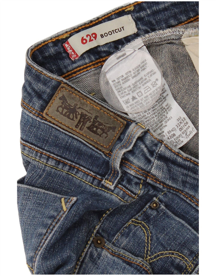 Levi's Mujer 629 Bootcut Jeans W32 L32 Algodón Azul
