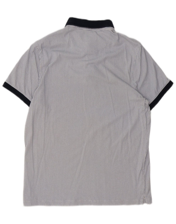 Michael Kors Polo Hombre Pequeño Algodón Manchado Azul