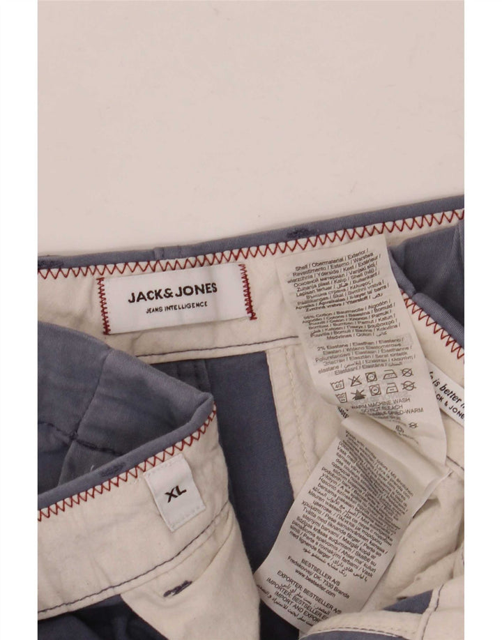 Jack & Jones Mens Regular Chino Shorts XL W38 Algodón Azul