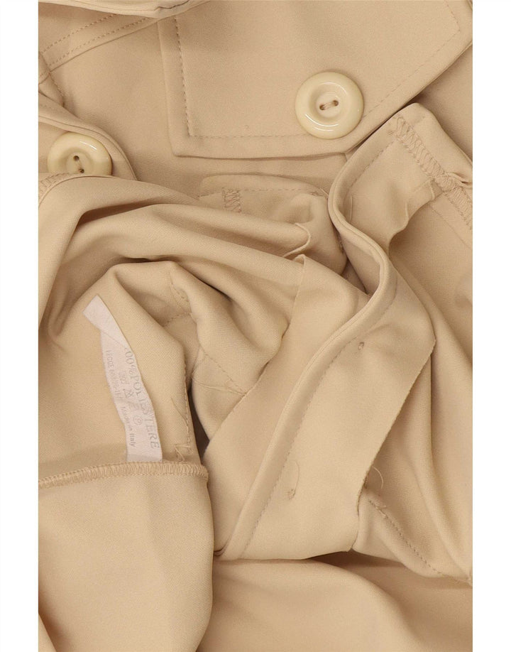 Chaqueta tipo blazer vintage de 6 botones para mujer UK 42 Poliéster beige medio