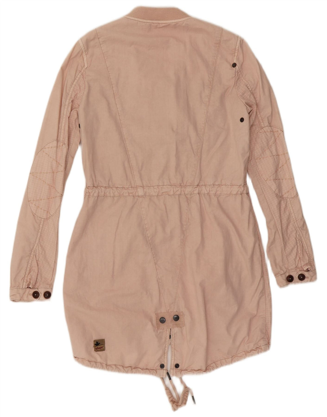 KHUJO Parka para mujer UK 10 Small Pink Check Cotton
