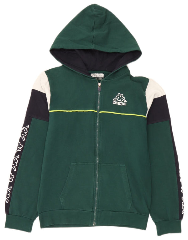 Kappa Boys Graphic Sudadera con capucha, jersey, 15-16 años, color verde, algodón