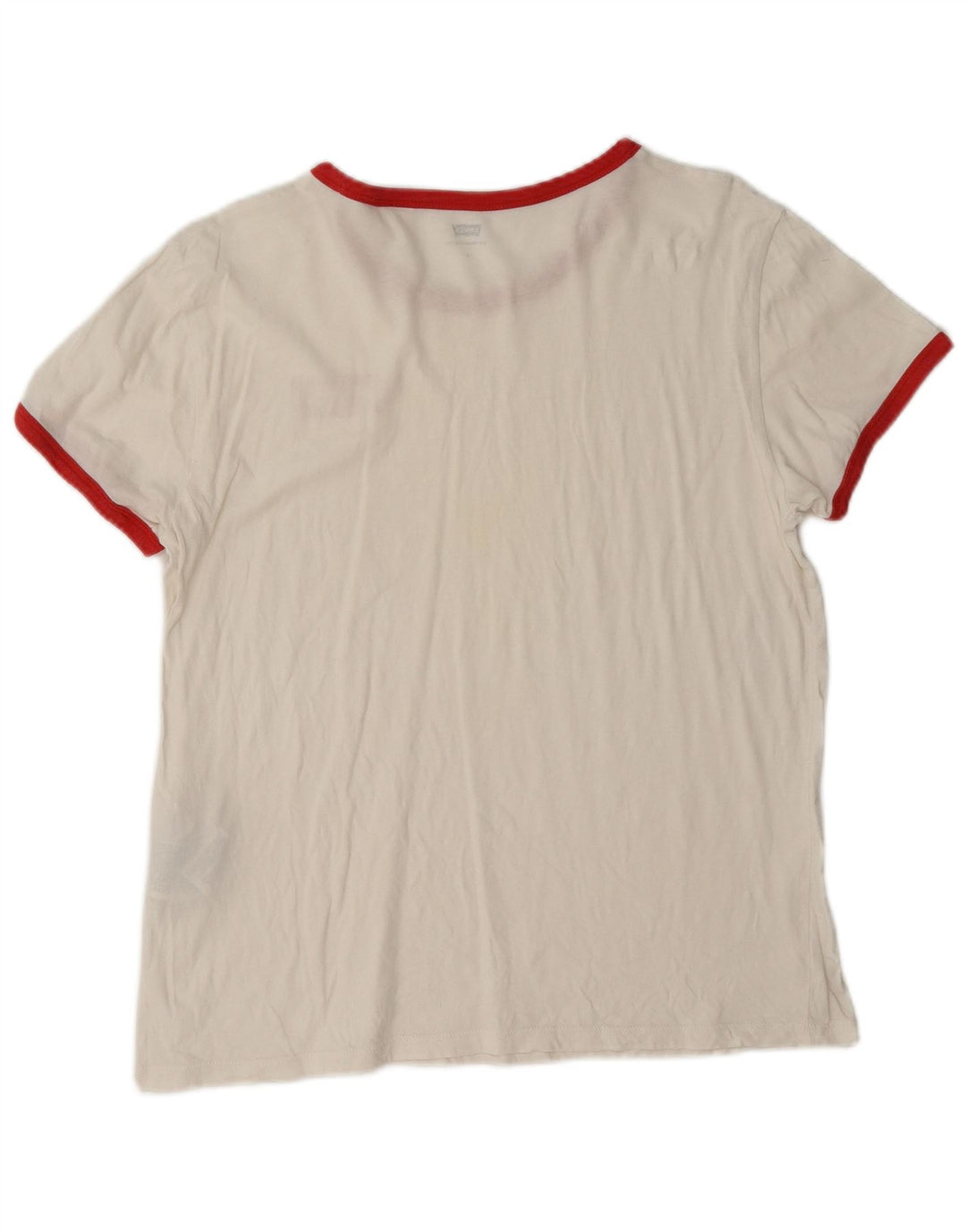 Levi's Camiseta para mujer Top UK 46 Large White Cotton