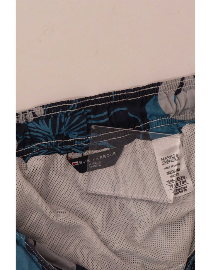 Bañador Marks & Spencer Hombre Blue Harbor Azul Marino Mediano Floral