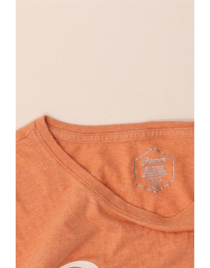 Asics Camiseta gráfica para mujer Top UK 12 Medium Naranja