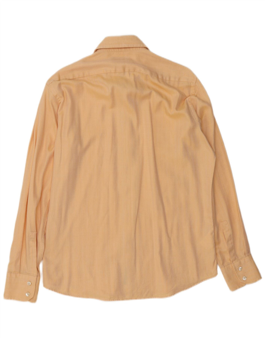 Camisa HUGO BOSS Hombre Talla 41 16 Grande Beige Espiga Algodón