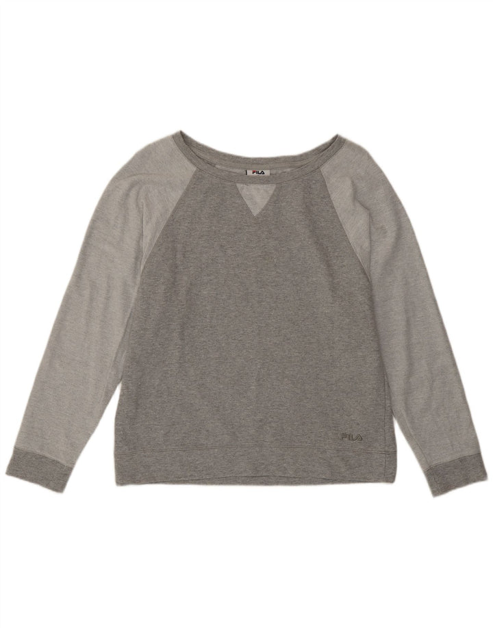Fila - Sudadera para mujer, talla 42, color gris medio