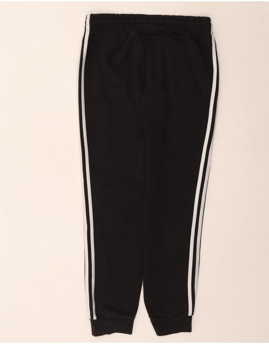 ADIDAS Mujer Chándal Pantalones Joggers UK 16/18 Grande Negro Algodón
