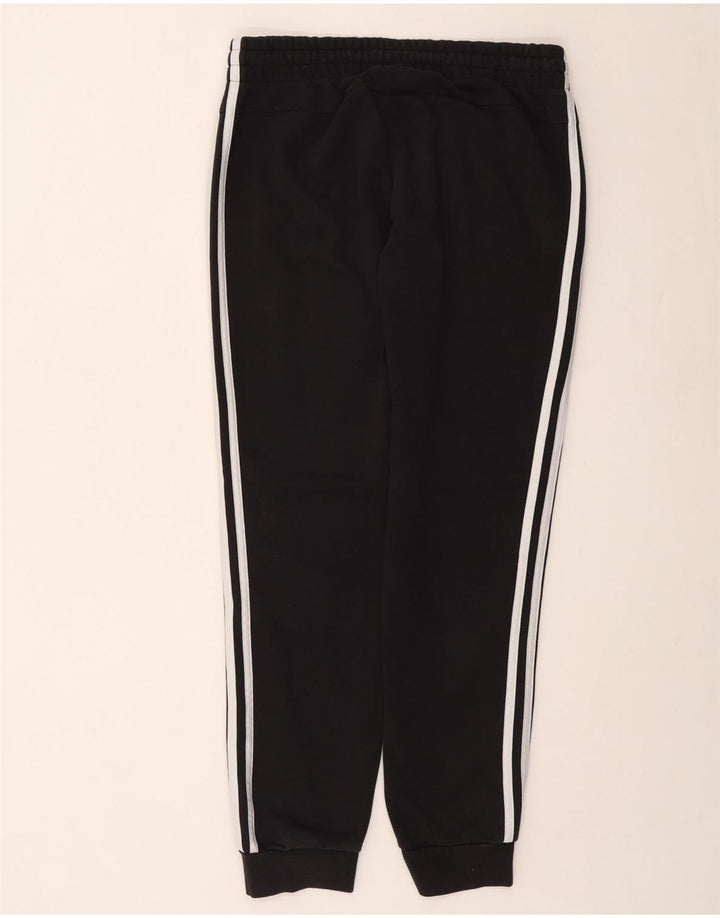 ADIDAS Mujer Chándal Pantalones Joggers UK 16/18 Grande Negro Algodón