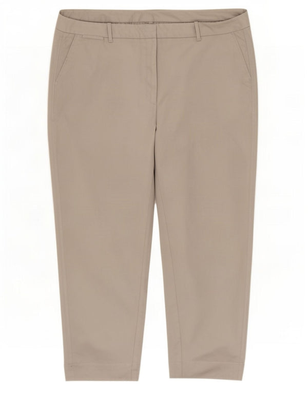Marks & Spencer Pantalones Cortos Cónicos para Mujer UK 20 2XL W40 L26 Gris