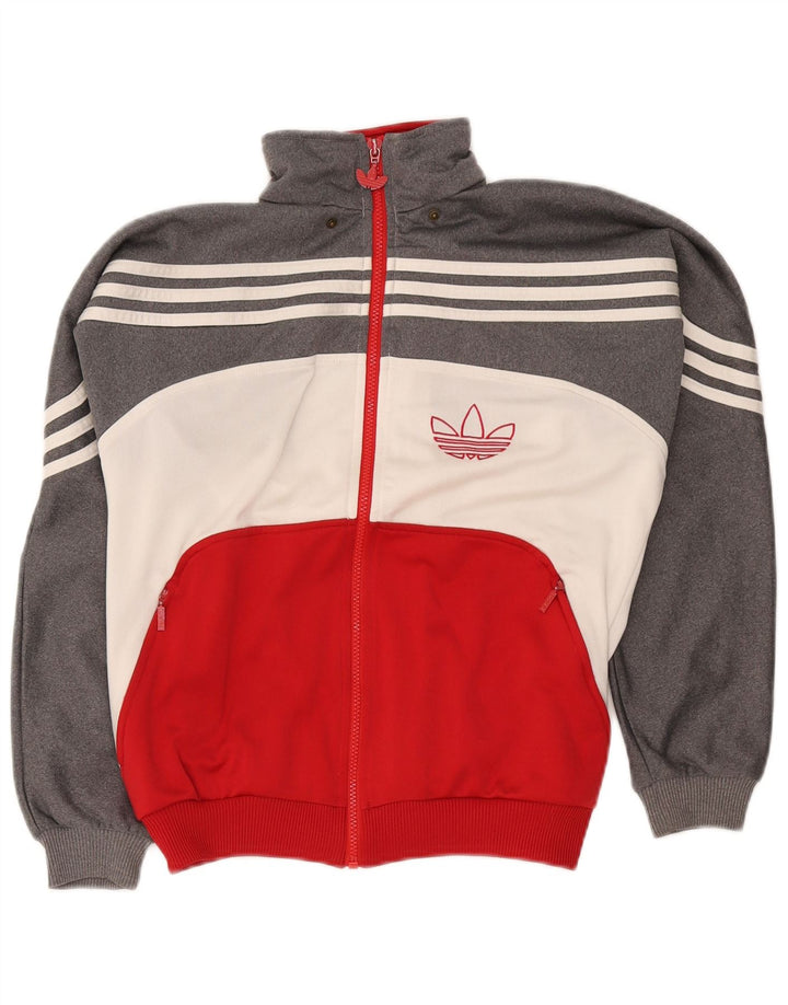 Adidas Chaqueta de chándal para niño 13-14 años Gris Colorblock Poliéster