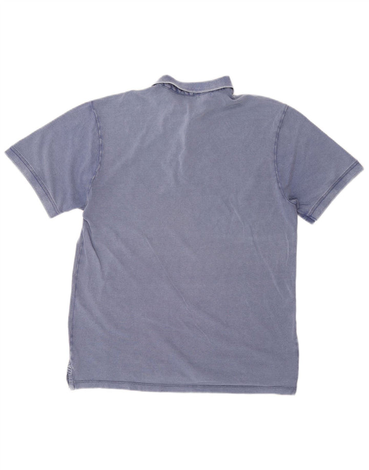 Polo Gas Hombre Algodón Azul Medio