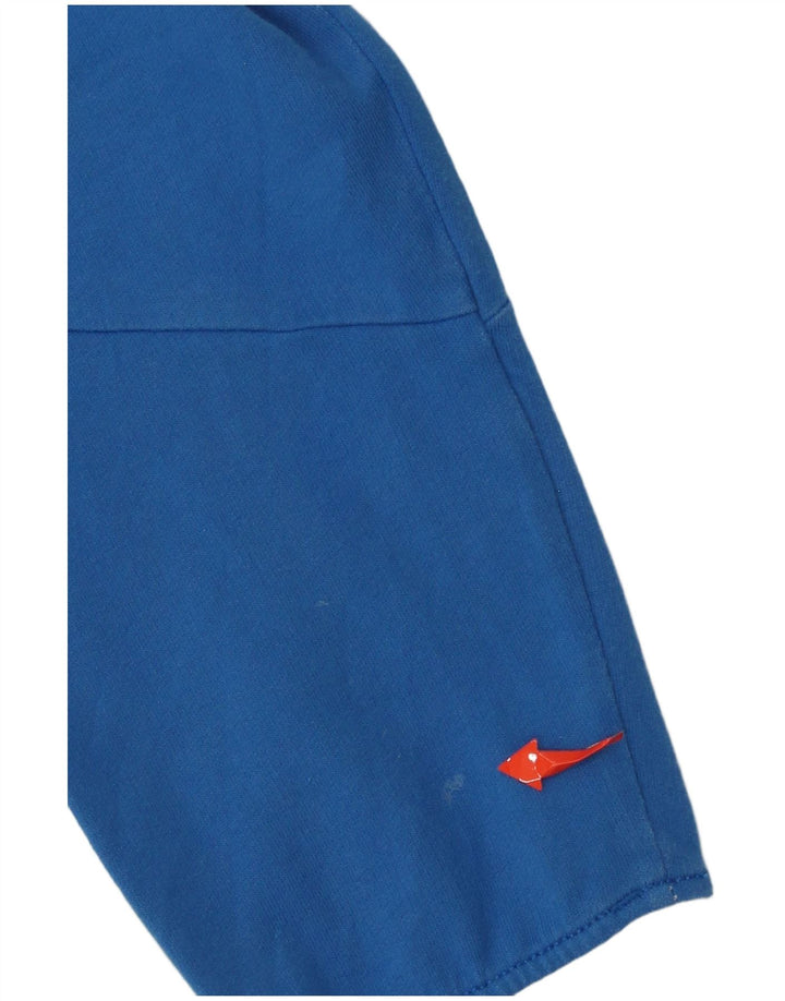 Adidas Hombre Sudadera Con Capucha Y Cuello Con Botones Jersey Pequeño Blanco Colorblock Algodón