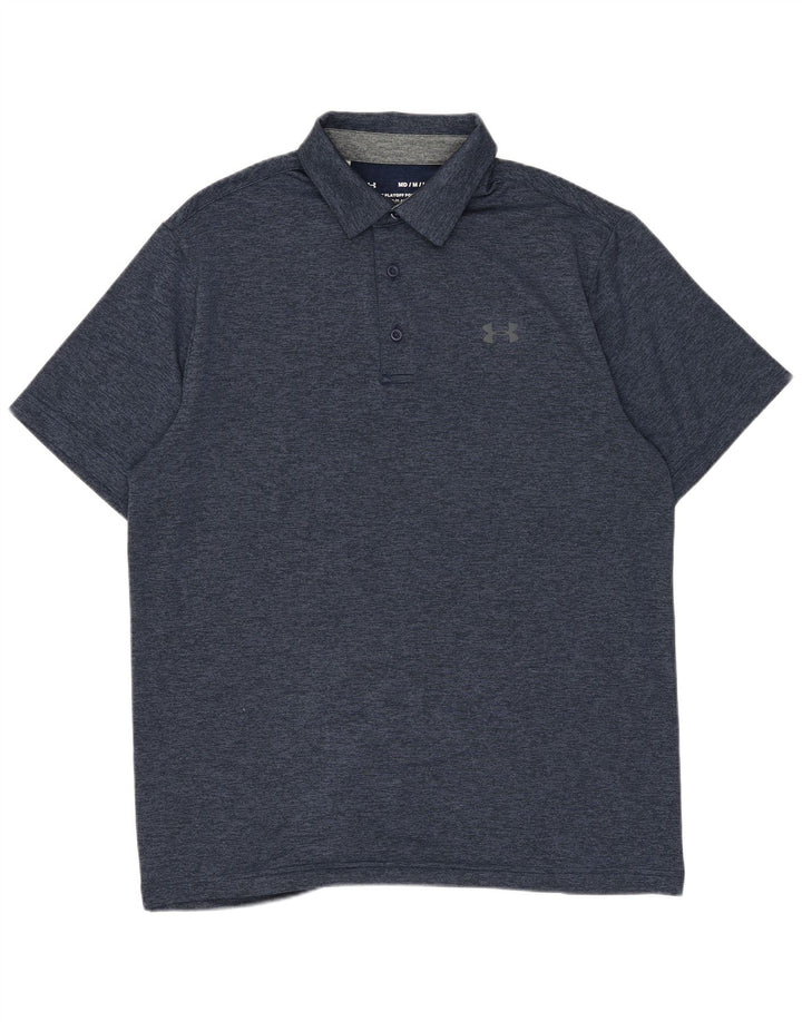 Polo Under Armour Hombre Poliéster moteado azul marino mediano
