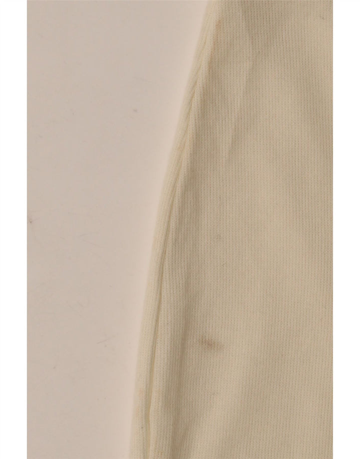 Zara Mujer Falda Midi Pequeña W26 Algodón Blanco Roto