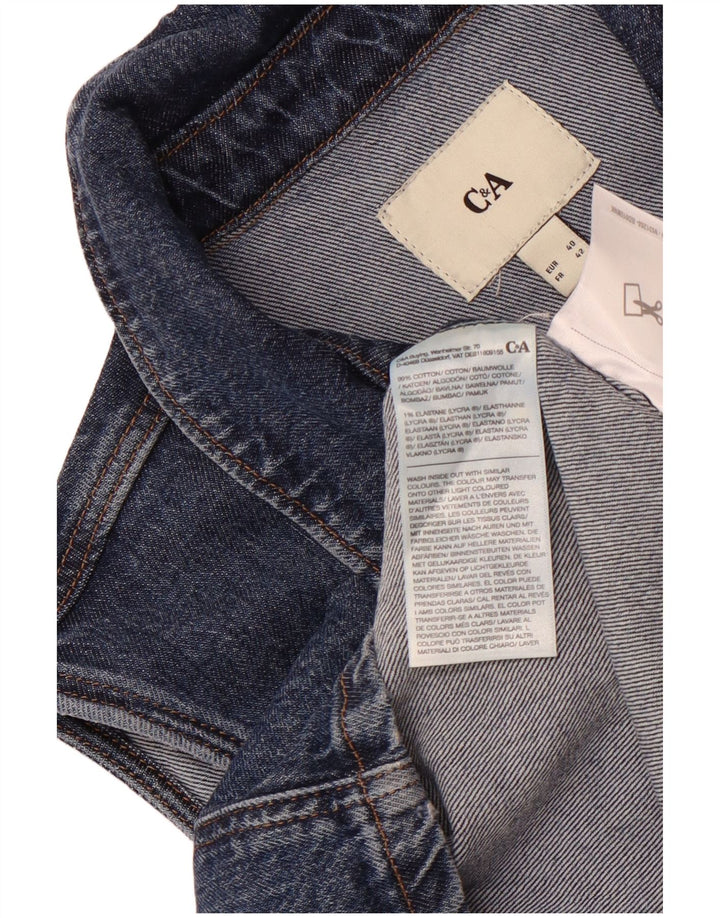 C & A Vestido vaquero sin mangas para mujer EU 40 Algodón azul medio