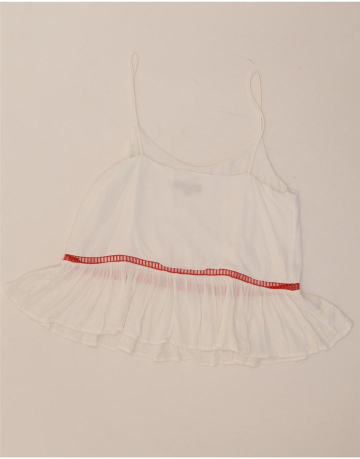 Tommy Hilfiger Cami Top para Mujer US 8 Mediano Blanco Rayas