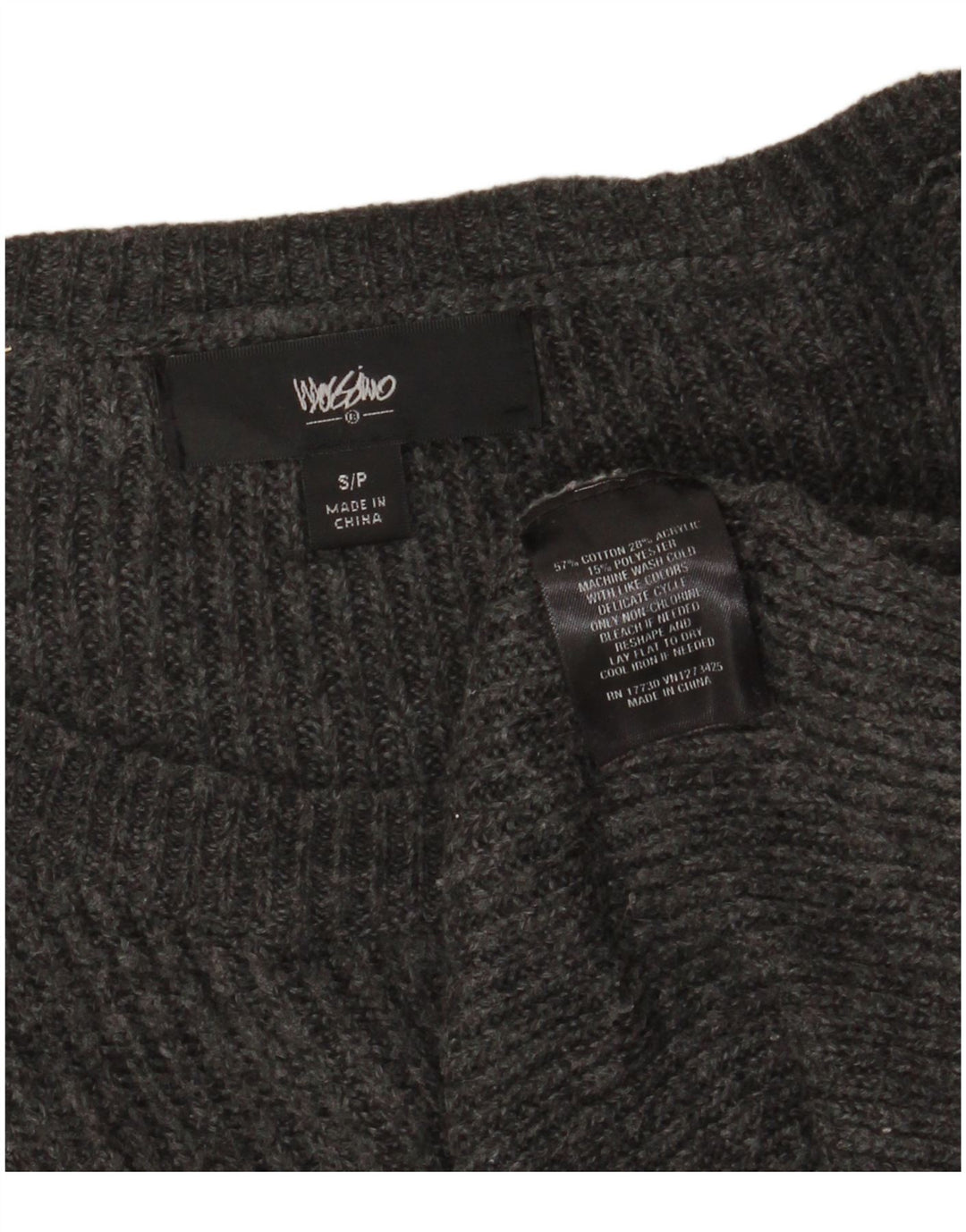 MOSSIMO Jersey extragrande con cuello barco para mujer, talla 40, talla pequeña, algodón gris