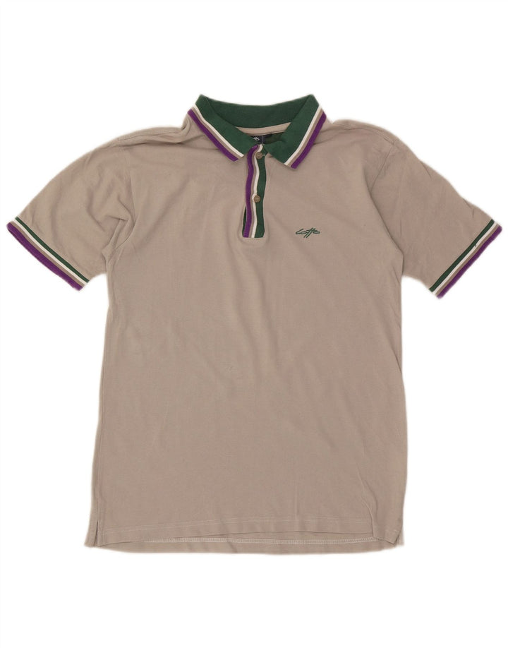Polo Lotto Hombre Algodón Gris Medio