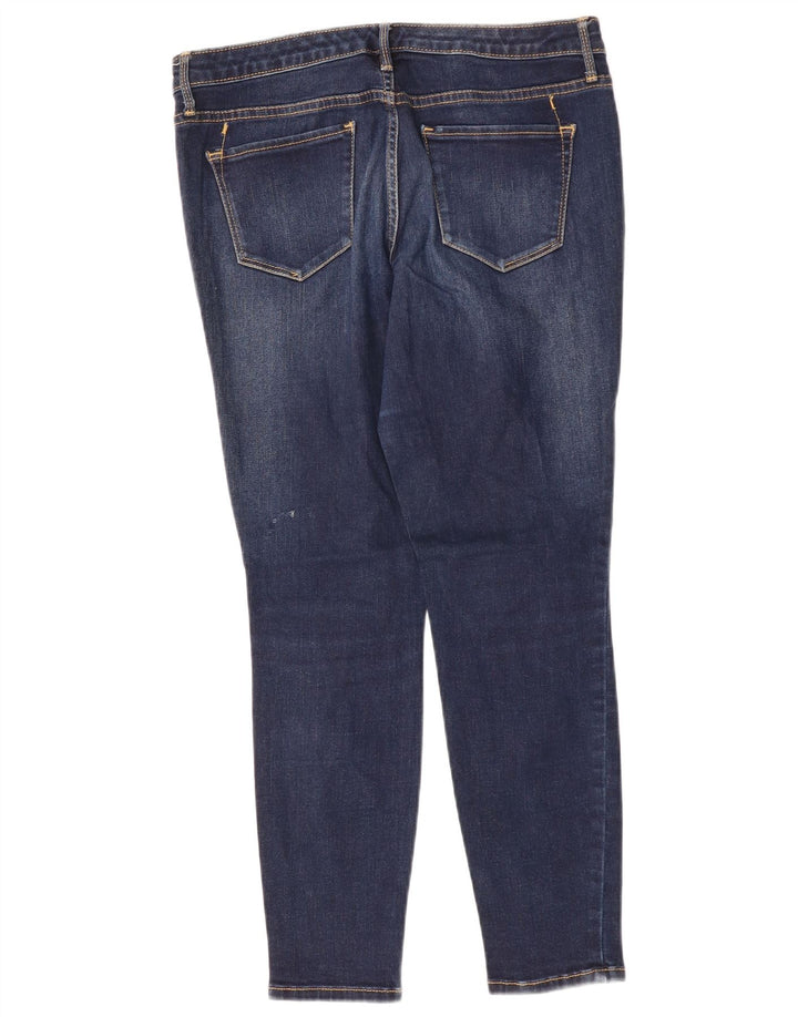 MOSSIMO Jeans ajustados desgastados de talle medio para mujer US 10 Medium W30 L27 Azul