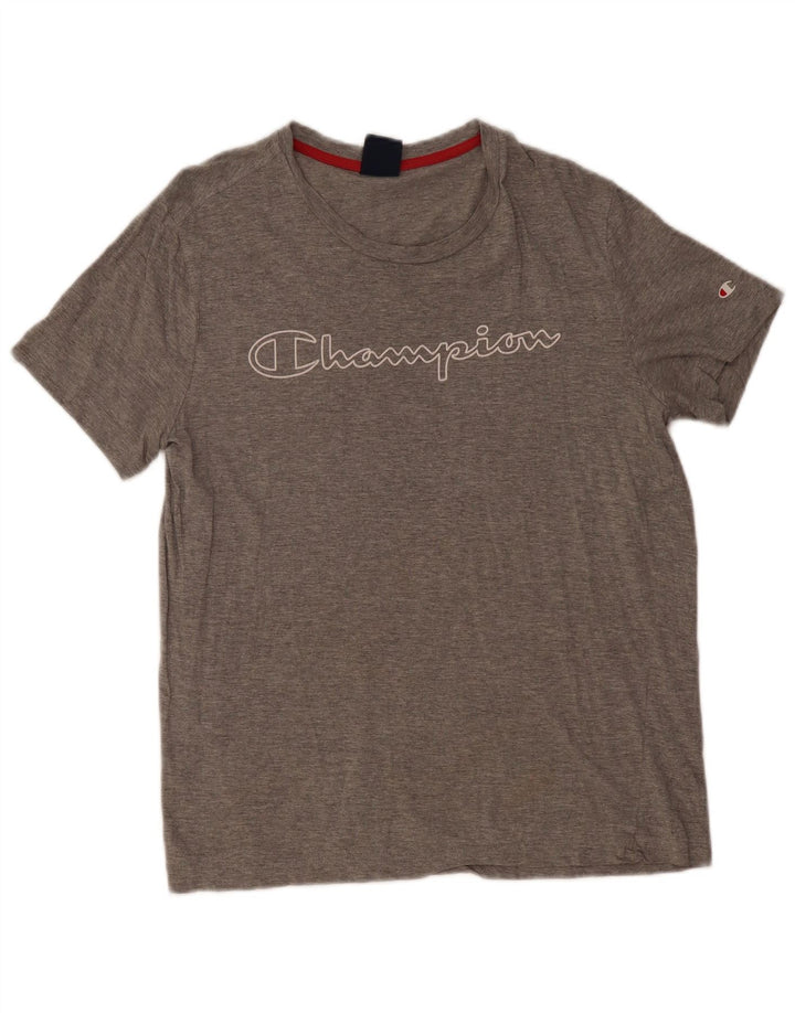 Champion Camiseta Gráfica Para Hombre Top Gris Medio