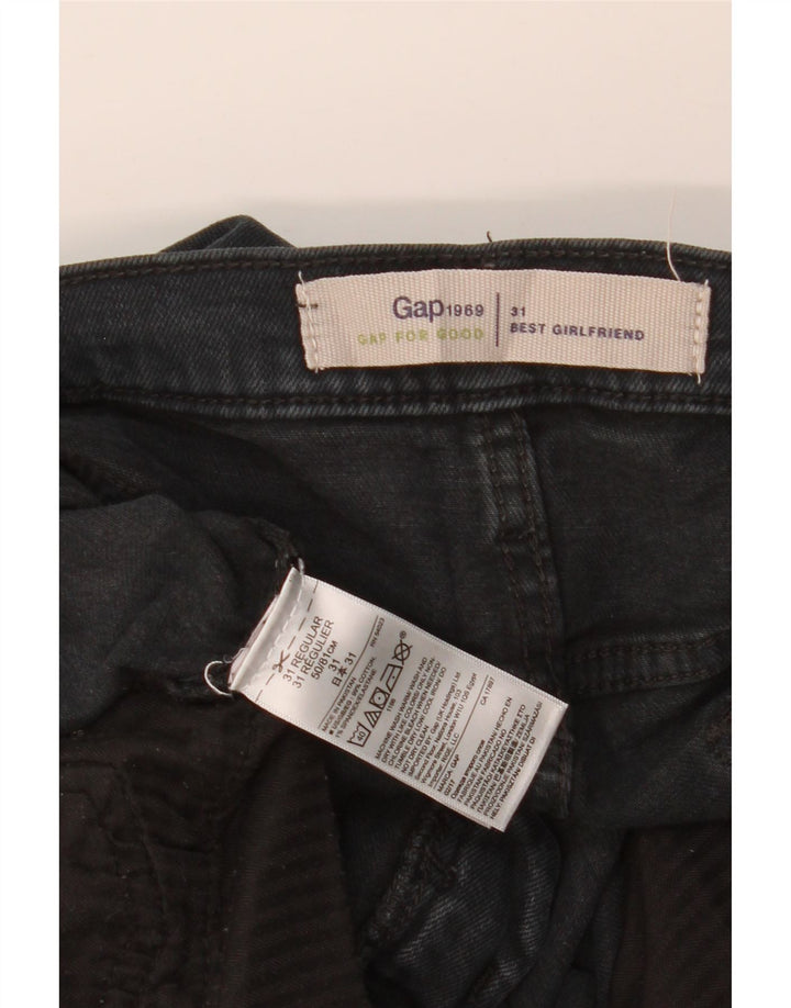 Vaqueros ajustados para mujer GAP Girlfriend W31 L27 Algodón negro