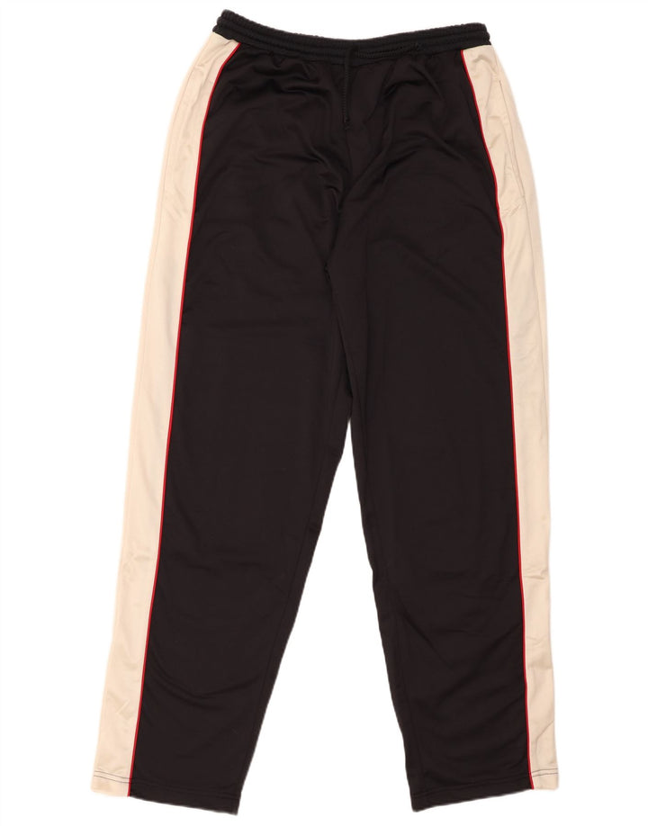 Pantalones de chándal Identic para hombre, talla grande, color negro, poliéster