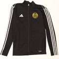 Adidas Hombre Aeroready Slim Fit Chándal Top Chaqueta Pequeña Poliéster Negro