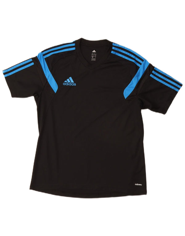 ADIDAS Camiseta Climacool para hombre Top Medium Black Colourblock