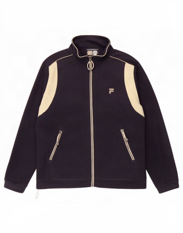 Fila Chaqueta polar para hombre IT 52/54 Large Azul marino Colorblock