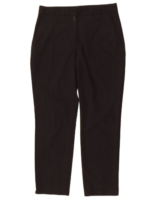 Zara Pantalones Cortos Ajustados De Cintura Alta para Mujer EU 38 Small W28 L26 Negro