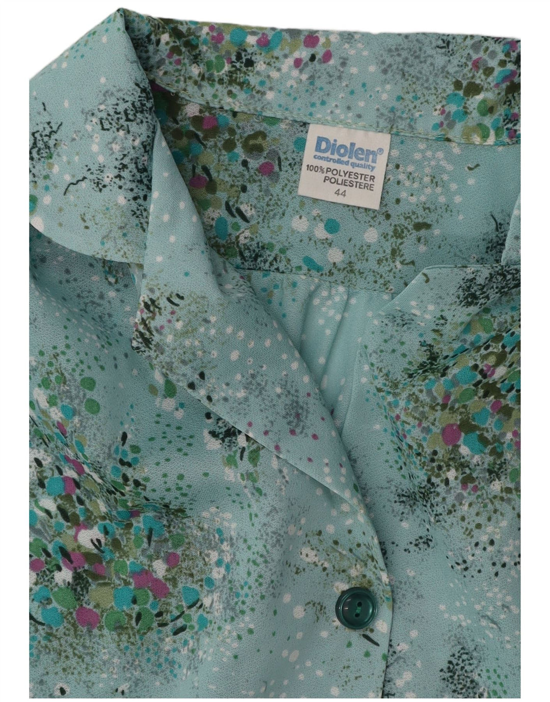 DIOLEN Vestido evasé sin mangas para mujer IT 44 Poliéster floral azul medio