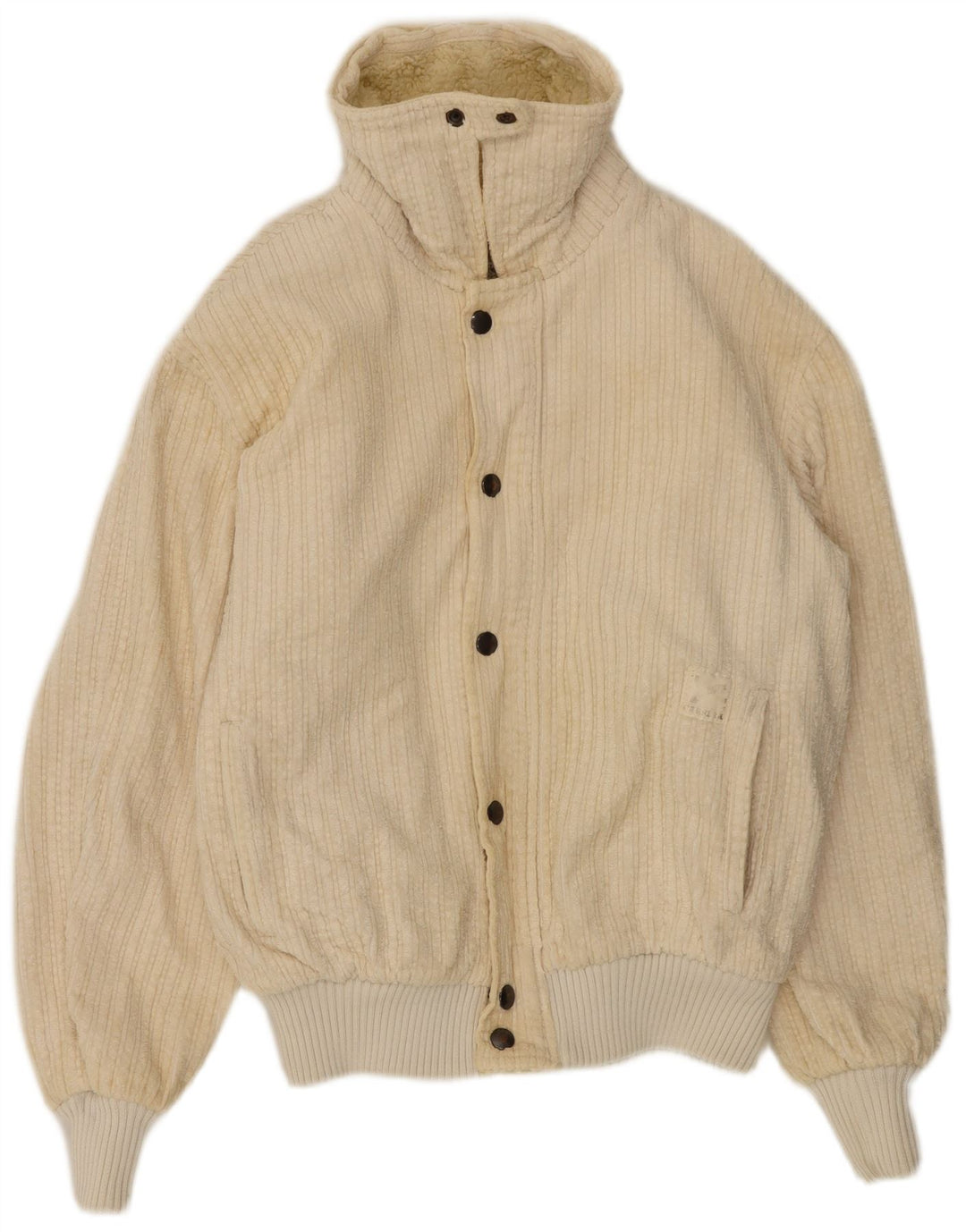 Carrera Chaqueta polar holgada para hombre IT 46 Small Beige Poliéster