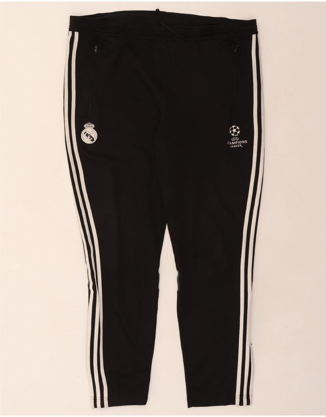 ADIDAS Mens Climalite Tracksuit Trousers XL Black Polyester Vintage Adidas and Second-Hand Adidas from Messina Hembry 